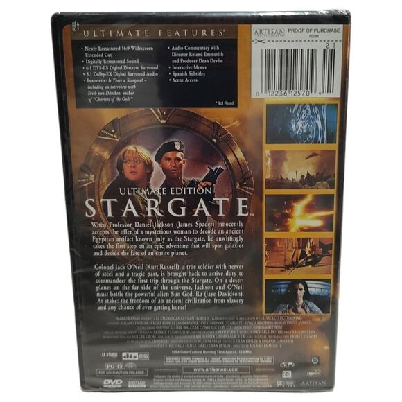 Vntg Stargate 1994 Dvd Ultimate Edition Extended Cut Kurt Russell Movie Action - Picture 2 of 15